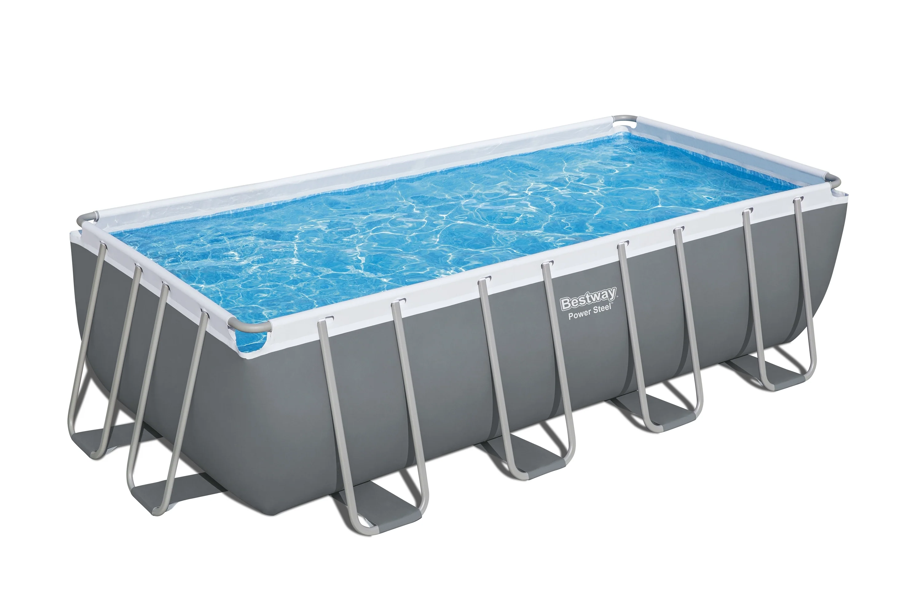 Bestway (56670) Rectangular Above Ground Portable Swimming Pool Set 16.01ft x 8ft x 4ft - Image 7