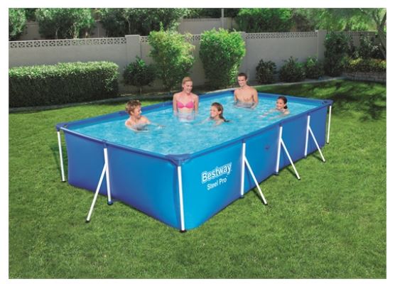 Bestway (56405) Above Ground Portable Swimming Pool For Kids And Adults 13.1 ft x 6.11 ft x 2.6 ft - Image 2