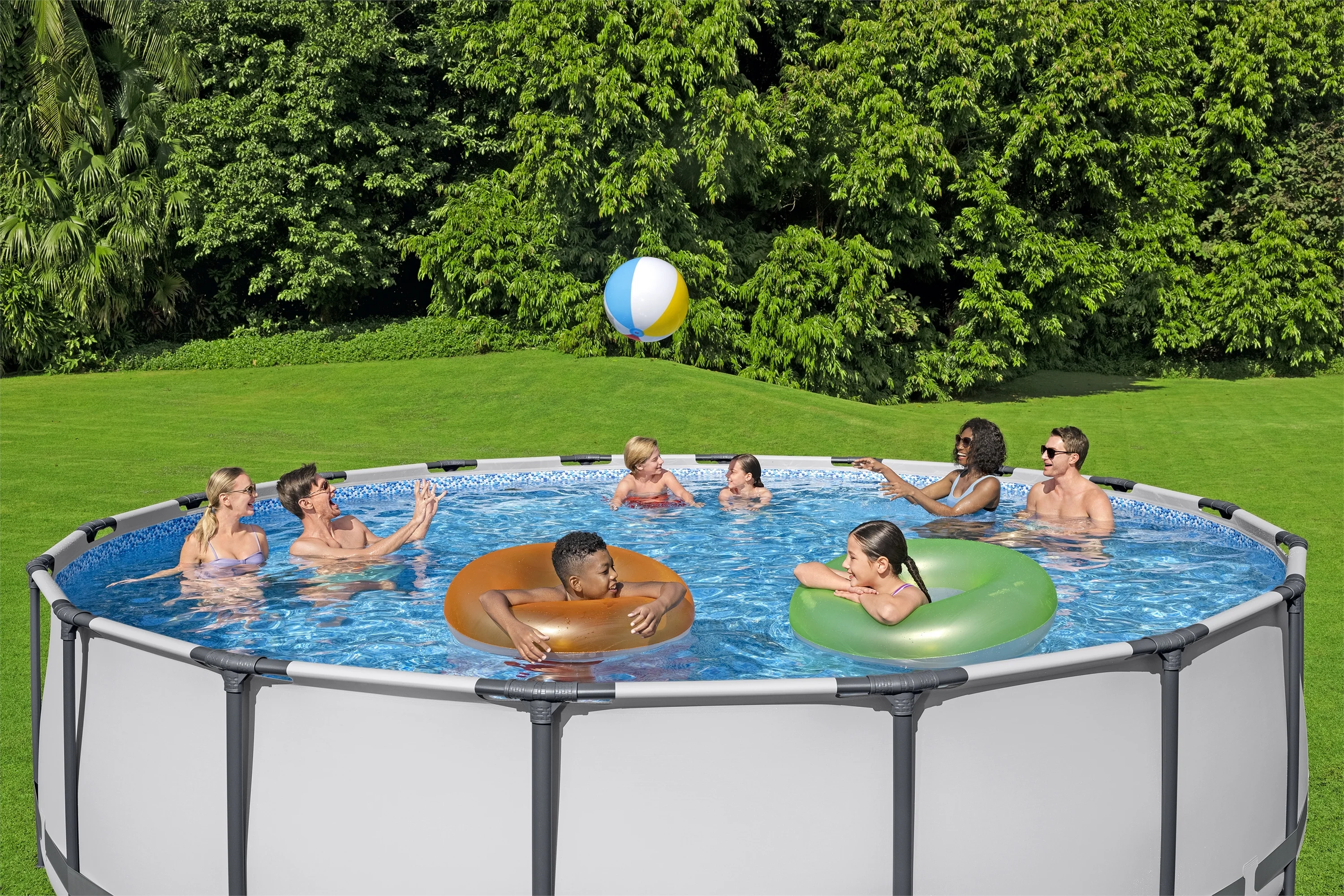 Bestway (56462) Above Ground Portable Swimming Pool Family Set 18ft x 4ft/5.49m x 1.22m - Image 5