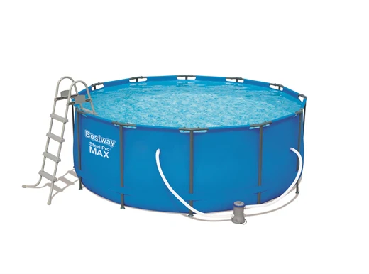 Bestway 56420 Round Above Ground Steel Pro Max Swimming Pool For Kids And Adults 12ft x 4ft/3.66m x 1.22m