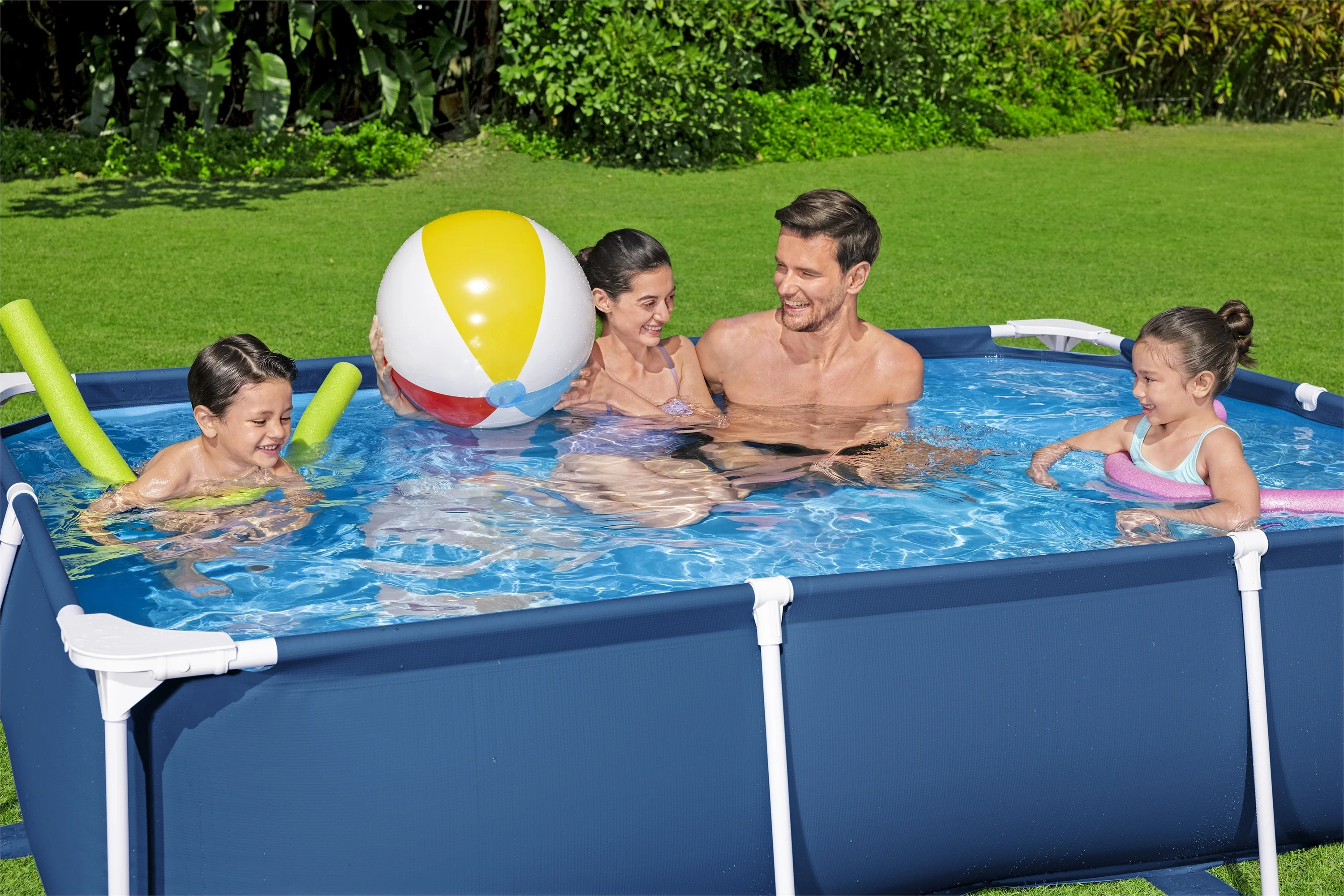 Bestway (56403) Above Ground Portable Swimming Pool 8.49ft x 5.57ft x 2ft/2.59m x 1.70m x 61cm Pool For Kids And Adults - Image 4