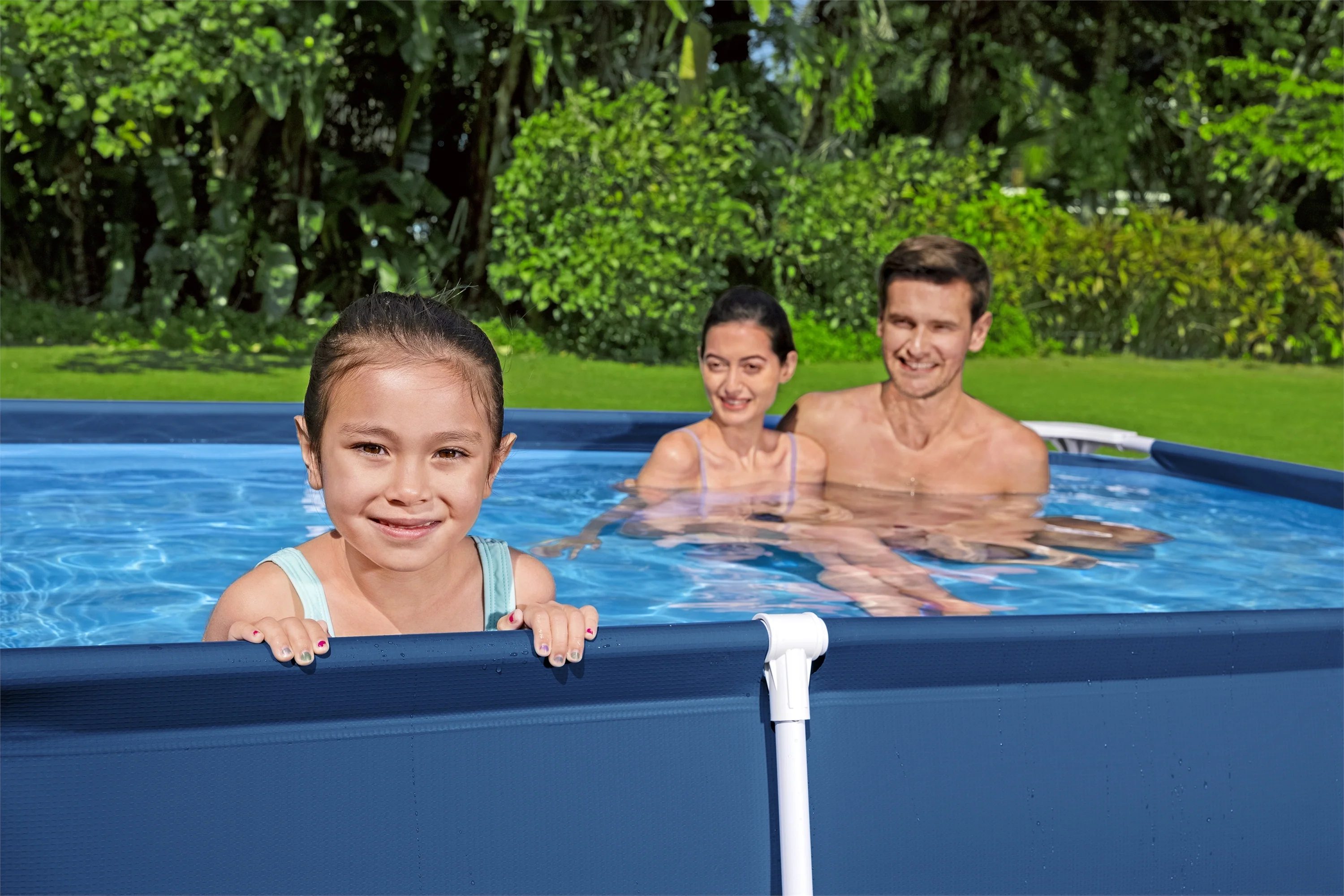 Bestway (56403) Above Ground Portable Swimming Pool 8.49ft x 5.57ft x 2ft/2.59m x 1.70m x 61cm Pool For Kids And Adults - Image 7