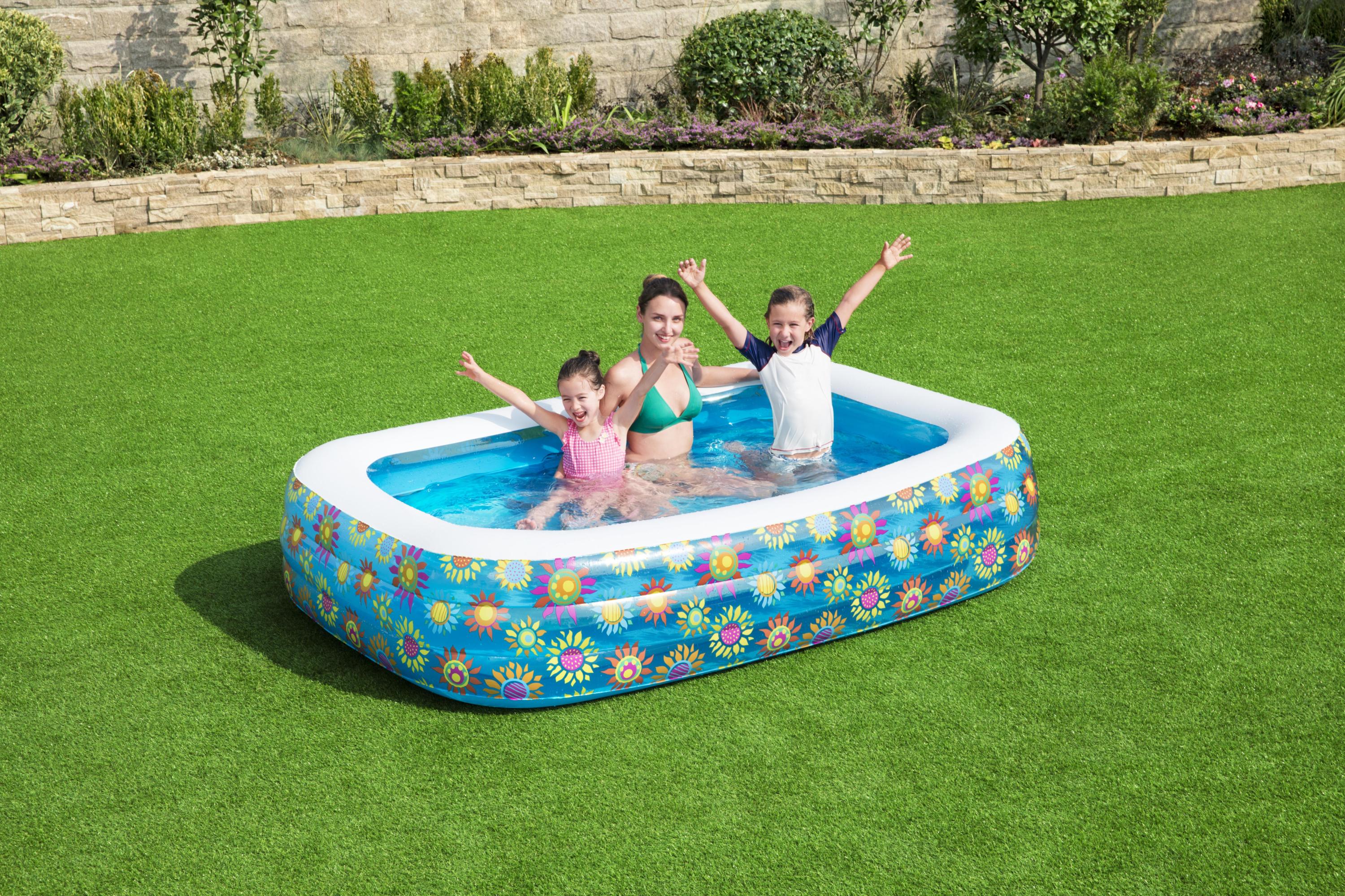 Bestway (54120)  SIZE - 7'6" x 60" x 22"   Funky Floral Family Pool ( Free Electrical Pump) - Image 3