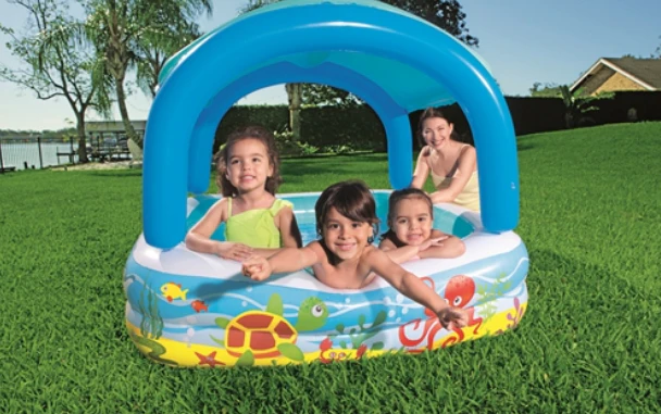 Bestway® (52192) Canopy Swimming Pool For Kids 55" x 55" x 45"/ 4.5 ft x 4.5 ft x 4.6 ft - Image 2