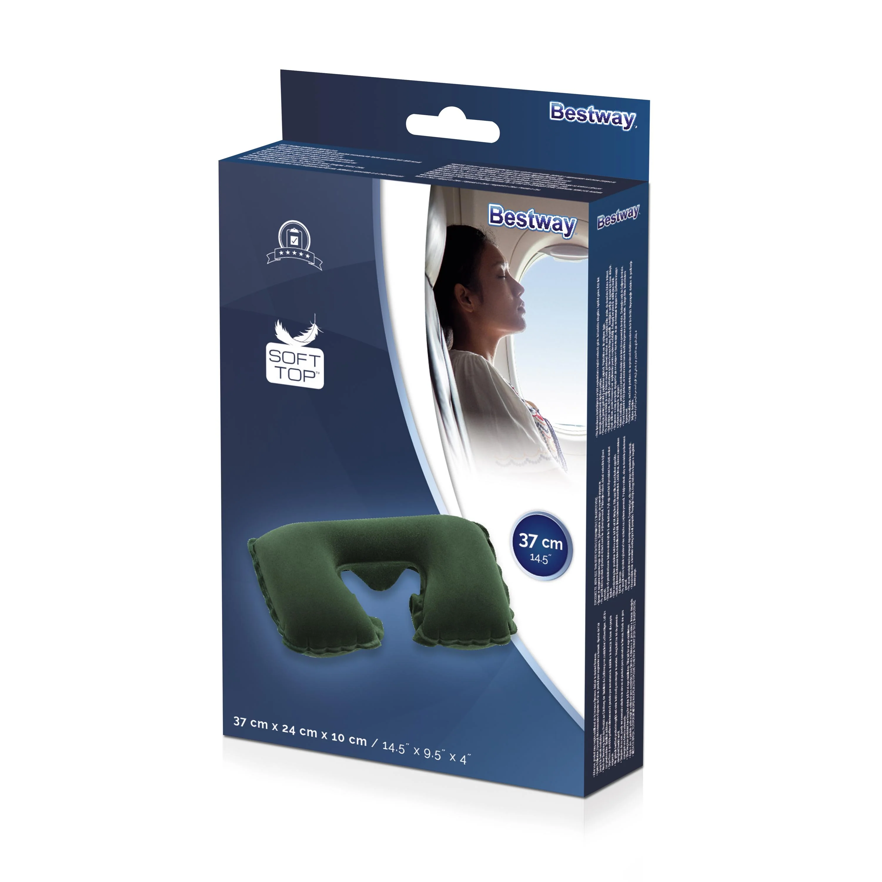 Bestway (67006) Inflatable Neck Rest 1.21ft x 0.78ft x 0.32ft /37cm x 24cm x 10cm - Image 6