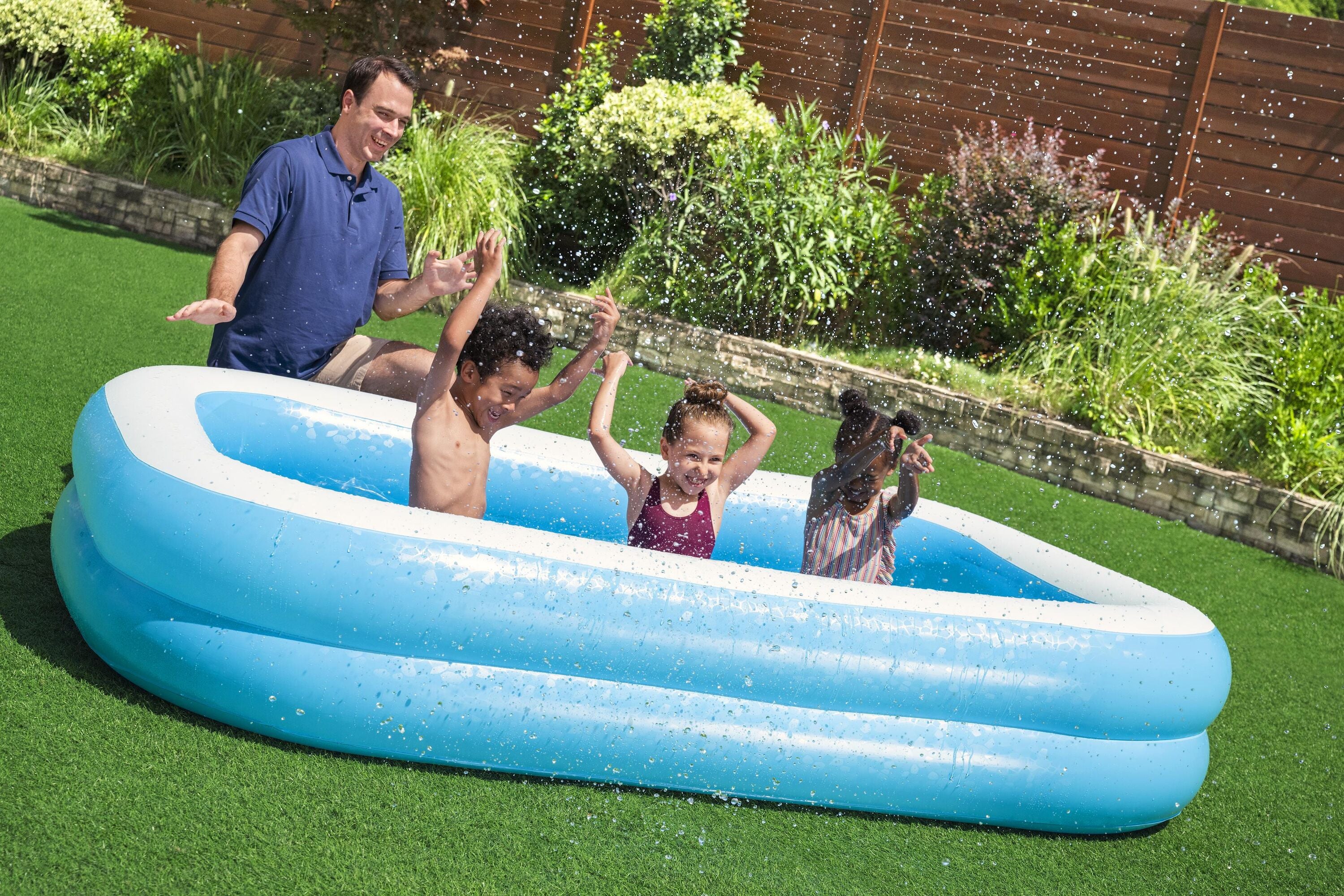 54006 Bestway 8.7Ft  inflatable pool With Free electric Air Pump - Image 4