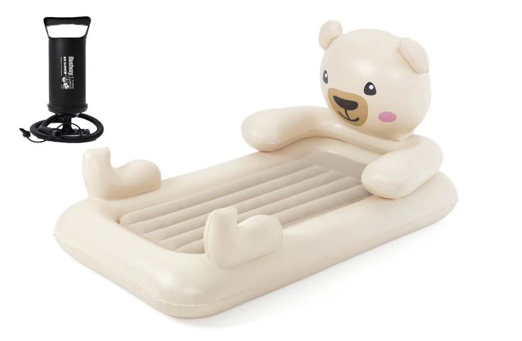 Bestway® (67712) Inflatable Teddy Bear Airbed For Kids 74" x 43" x 35"/1.88m x 1.09m x 89cm