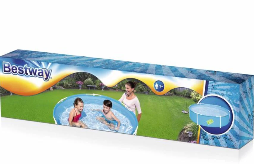 Bestway (56283) My First Frame Above Ground Portable Swimming Pool For Kids 4.98ft x 1.24ft - Image 3