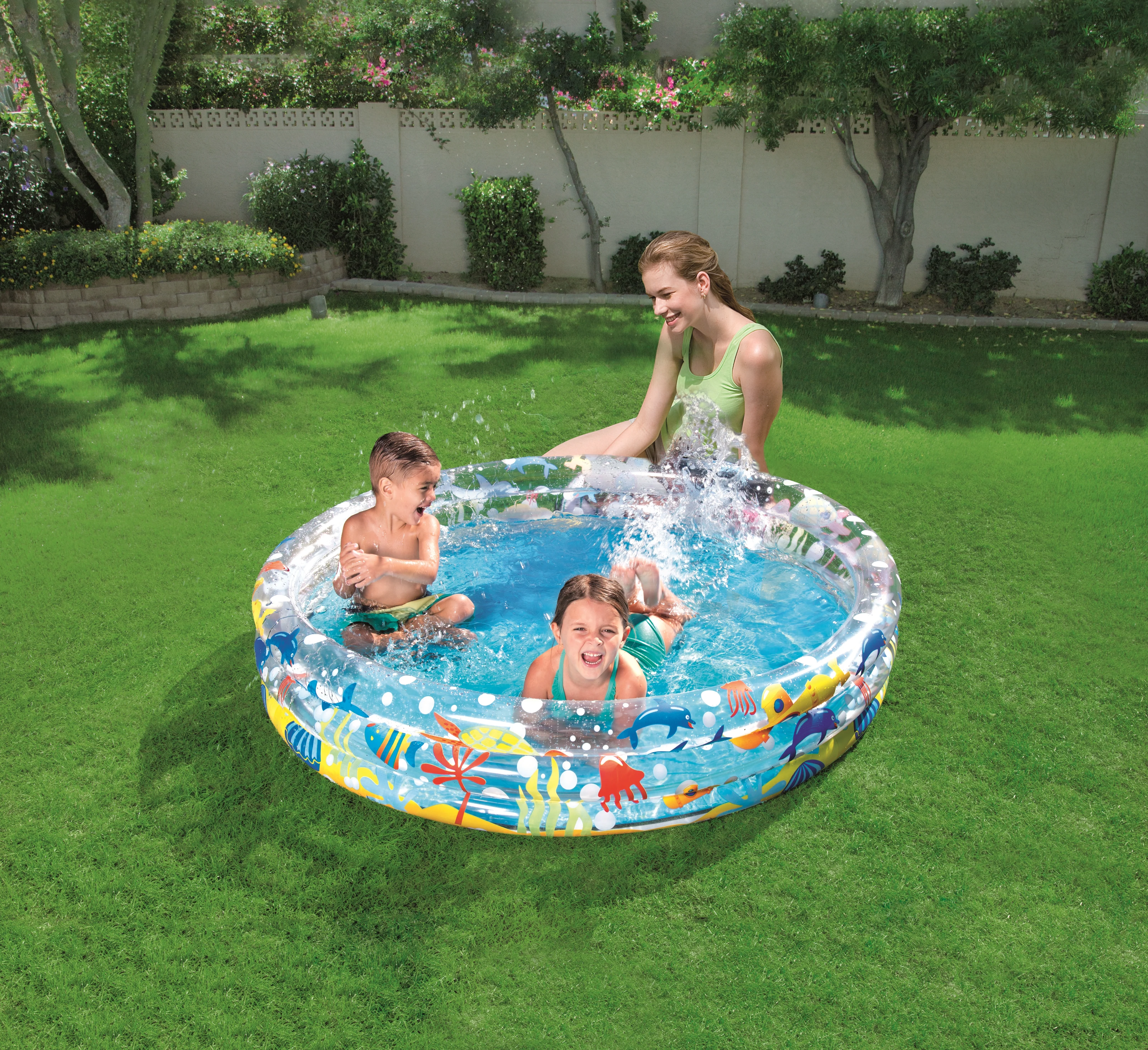 Bestway® (51004) Portable Deep Dive 3-Ring Pool Φ60" x H12"/ 4.9 ft x 0.9 ft - Image 2
