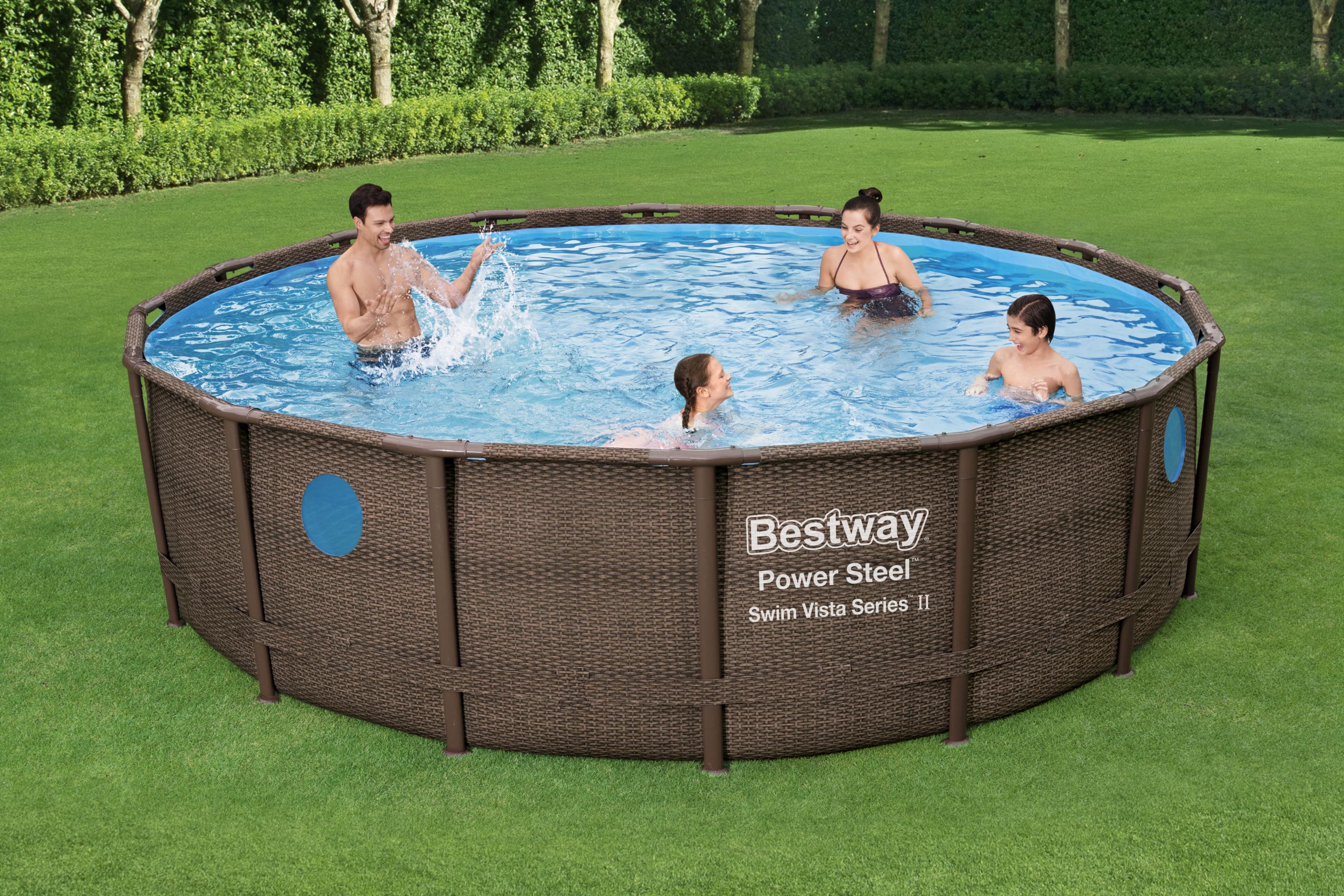 56725 Bestway Portable Swimming Pool Swim Vista Series™ 16' x 48" - Image 2