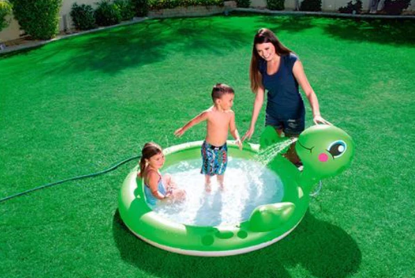 Bestway Turtle Swimming Pool Bathtub For Kids 71" x 60" x 26" / 1.80m x 1.52m x 66cm - Image 2