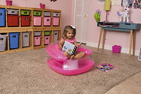 Bestway (75006) Up, In & Over™ 30" x 30"/76cm x 76cm Transparent Child's Chair - Image 7