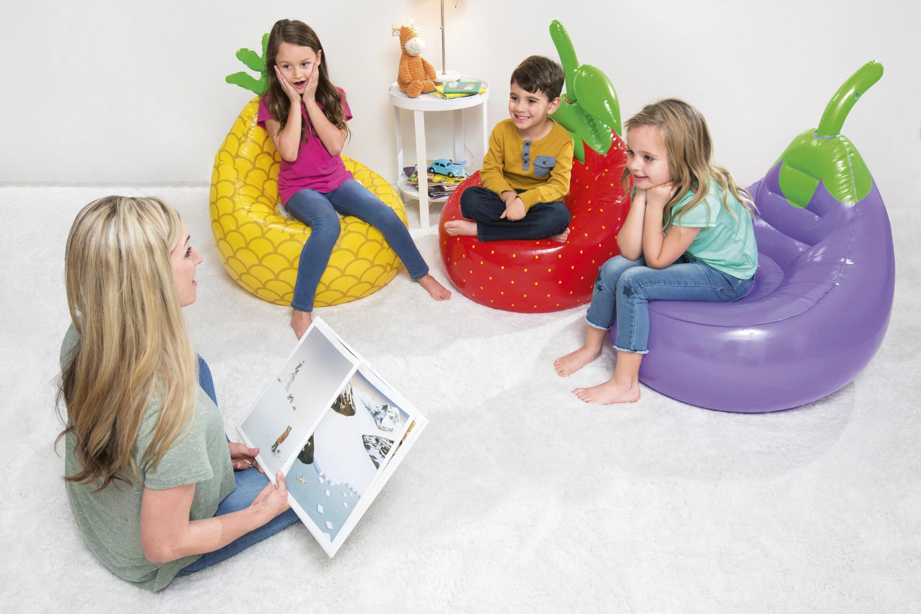 Bestway (75066) Portable Fruit Kiddie Lounge Chair - Image 6