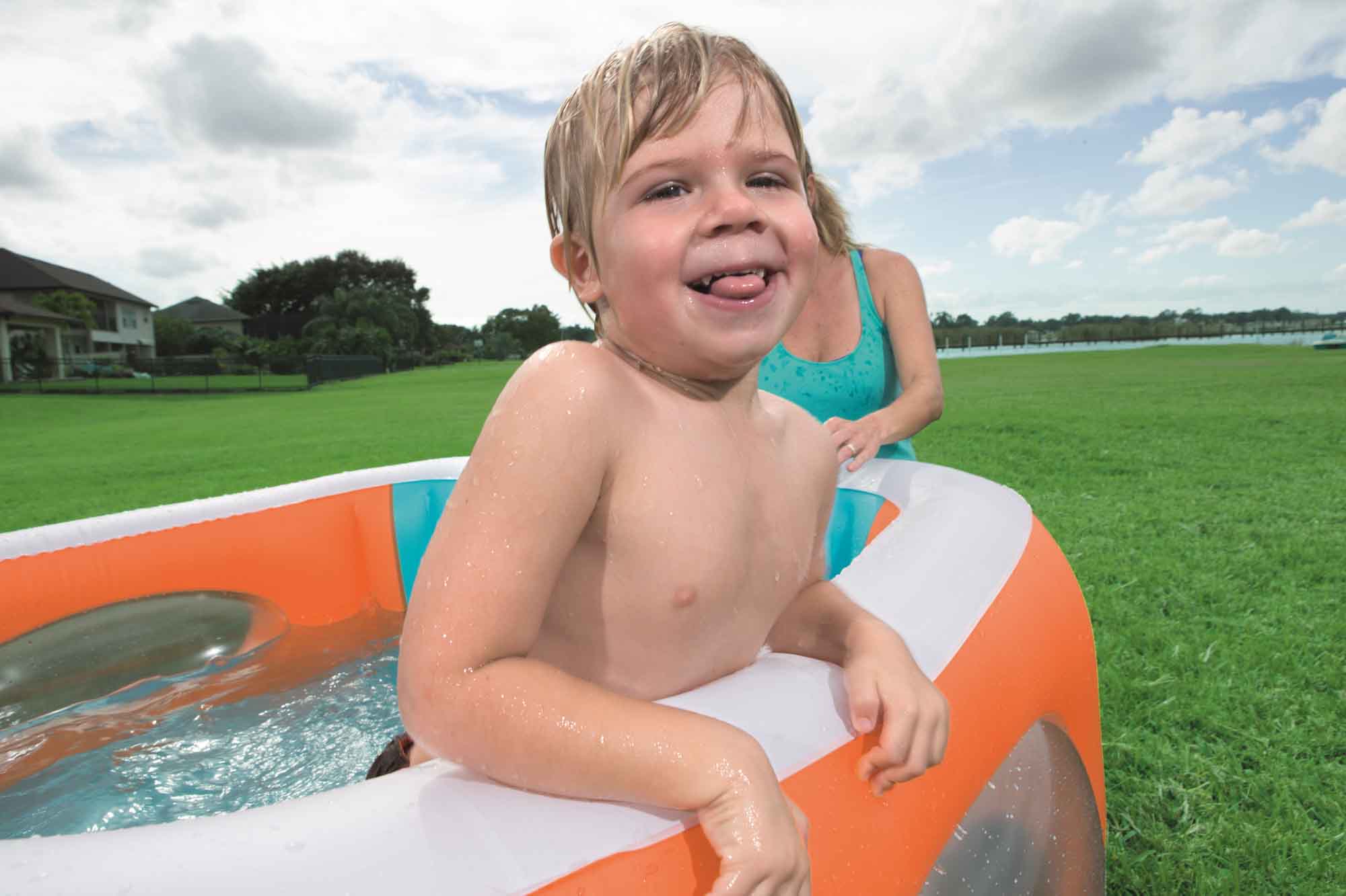 Bestway® (51132) Window Swimming Pool For Kids 66" x 66" x 22"/ 5.5 Ft x 5.5 Ft x 1.8 Ft - Image 2