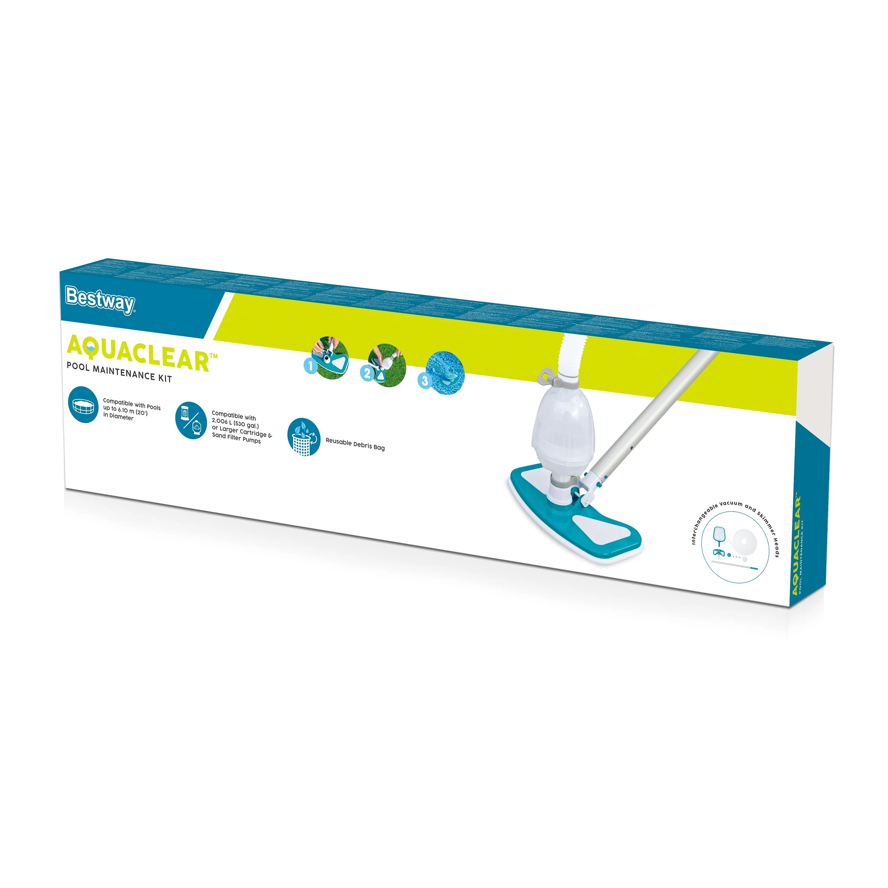 Bestway(58234) AquaClean™ Pool Maintenance Kit with Vacuum and Skimmer - Image 8