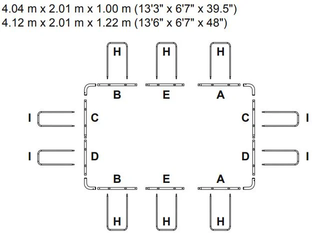 Bestway 56442 Power Steel® 13'3" x 6'7" x 39.5"/4.04m x 2.01m x 1.00m Rectangular PVC swimming Pool - Image 13