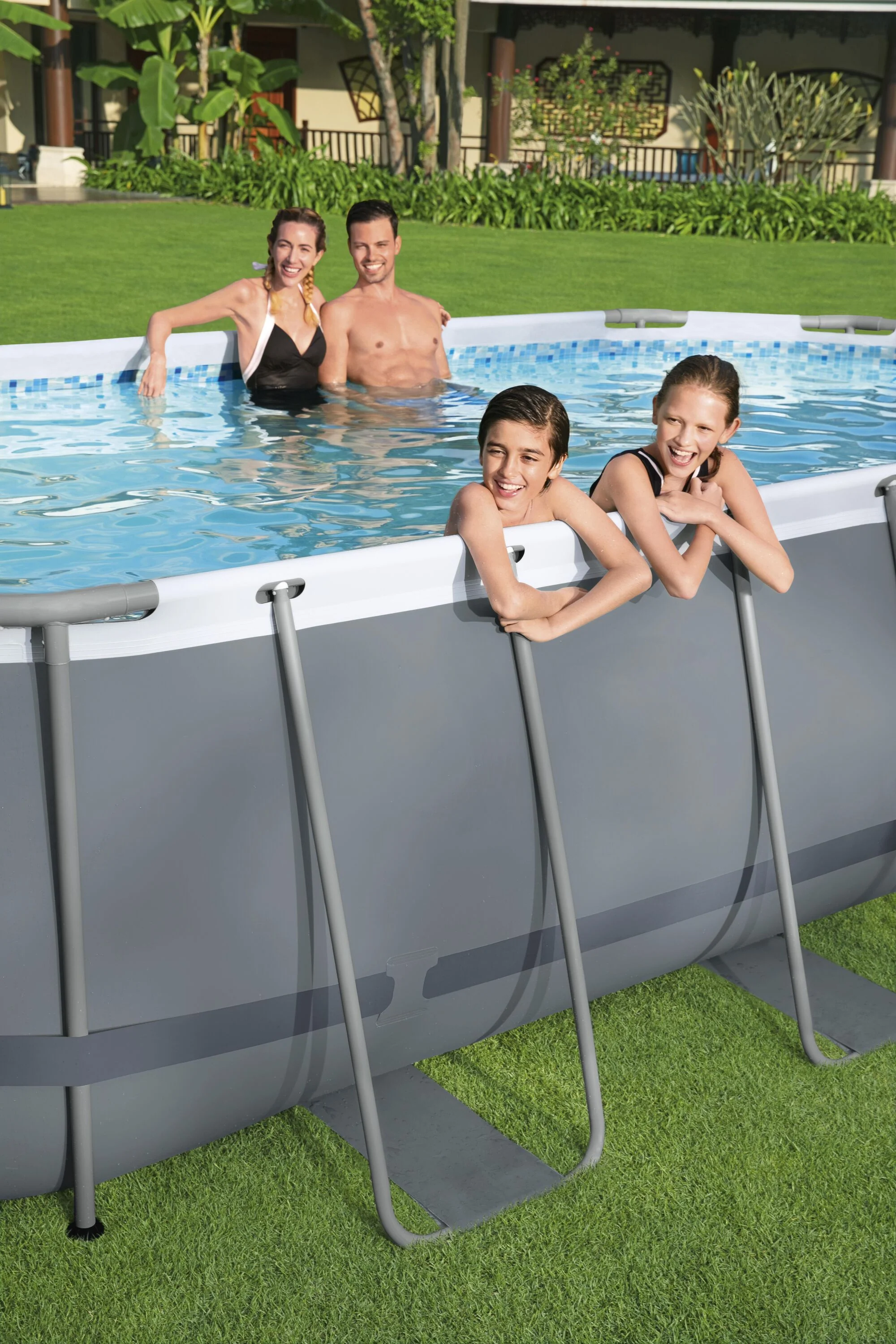 56620 Power Steel® 14' x 8'2" x 39.5"/4.27m x 2.50m x 1.00m Oval Pool Set - Image 6