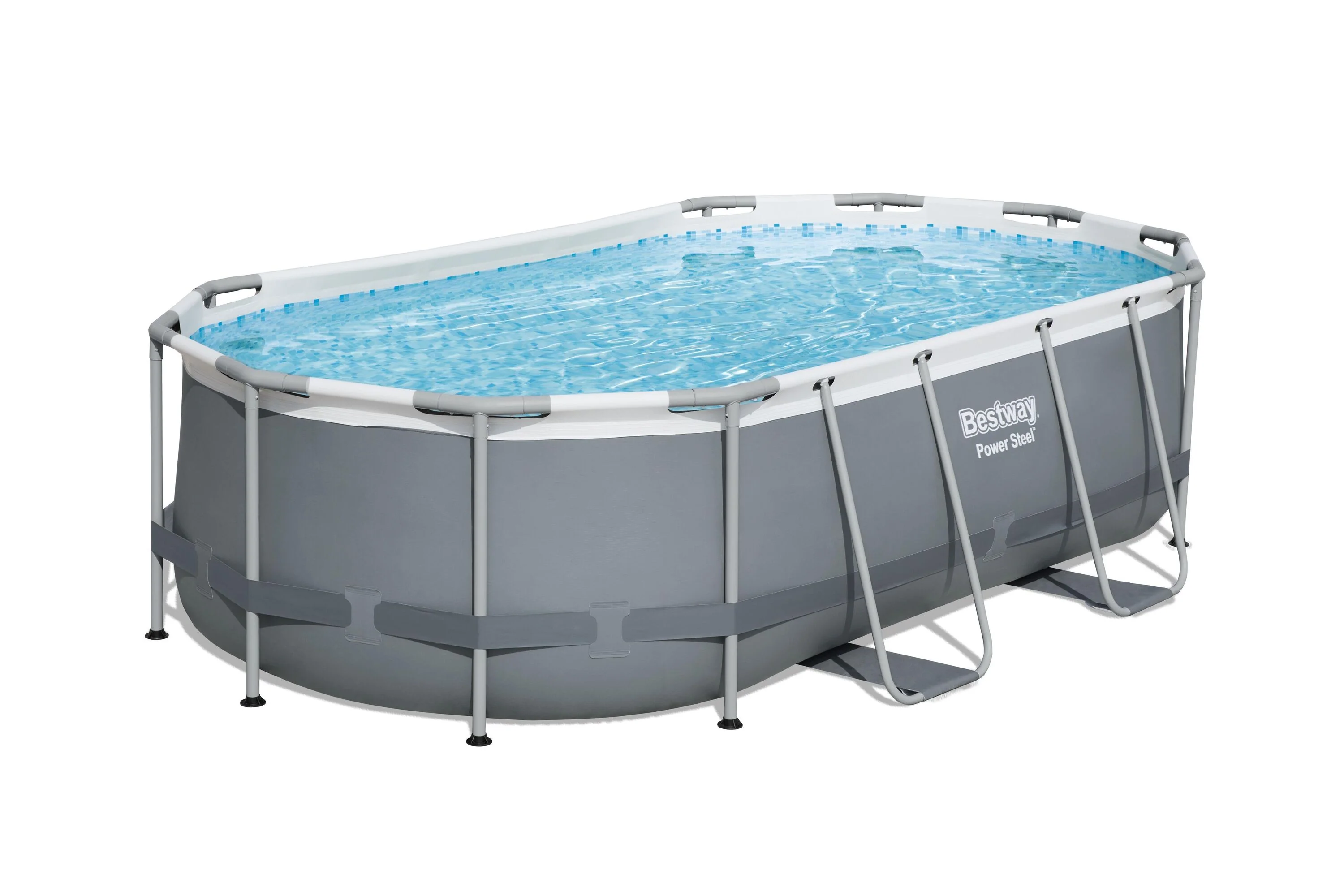 56620 Power Steel® 14' x 8'2" x 39.5"/4.27m x 2.50m x 1.00m Oval Pool Set - Image 7