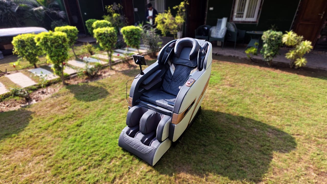Ison Zero Gravity Full Body Massage Chair with Bluetooth for Home use. Neck, Shoulder, Back Pain Relief| Body Stretch, Rollers, kneading, Back Rest - Image 2